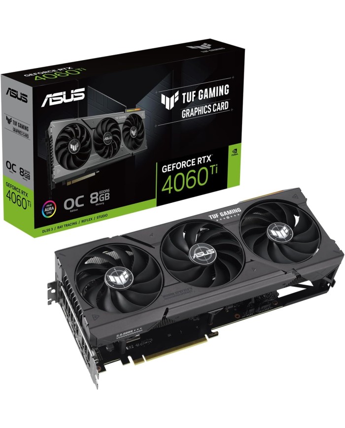 ASUS TUF GAMING NVIDIA GeForce RTX 4060 Ti – Carte graphique ASUS TUF GAMING NVIDIA GeForce RTX 4060 Ti – Carte graphique