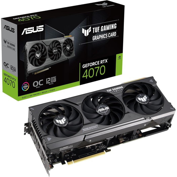 ASUS TUF GAMING NVIDIA GeForce RTX 4070 OC Edition – Carte graphique ASUS TUF GAMING NVIDIA GeForce RTX 4070 OC Edition – Carte graphique