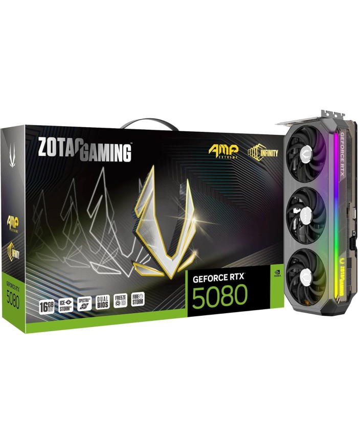 ZOTAC GeForce RTX 5080 AMP Extreme Infinity 16GB GDDR7. - Carte Graphique