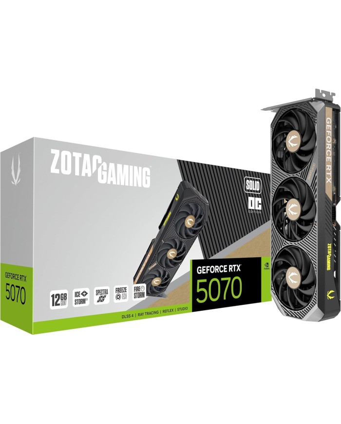 Zotac GeForce RTX 5070 Solid OC - Carte Graphique Zotac GeForce RTX 5070 Solid OC - Carte Graphique