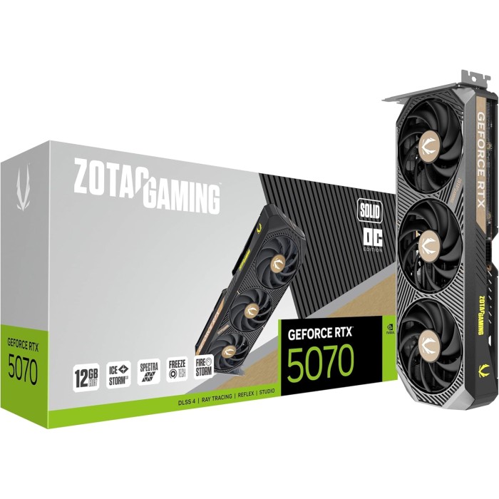 Zotac GeForce RTX 5070 Solid OC - Carte Graphique Zotac GeForce RTX 5070 Solid OC - Carte Graphique