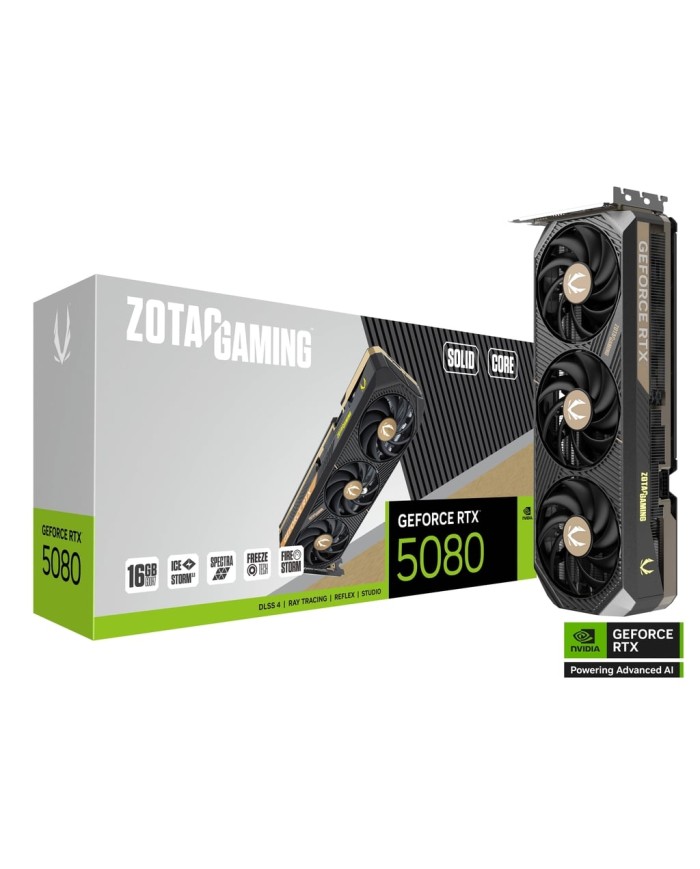 ZOTAC GAMING GeForce RTX 5080 SOLID CORE.- CARTE GRAPHIQUE ZOTAC GAMING GeForce RTX 5080 SOLID CORE.- CARTE GRAPHIQUE