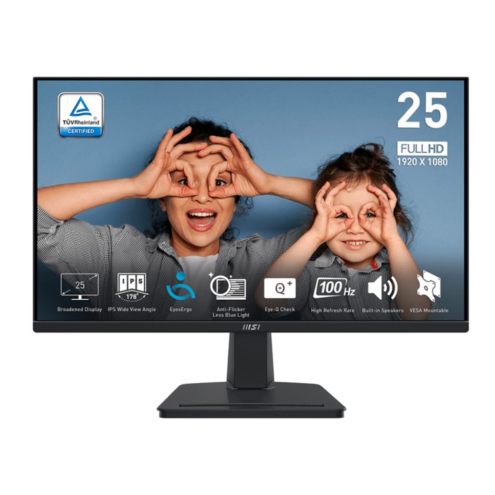 MSI PRO MP251 24,5'" FHD 100HZ - MONITEUR MSI PRO MP251 24,5'" FHD 100HZ - MONITEUR