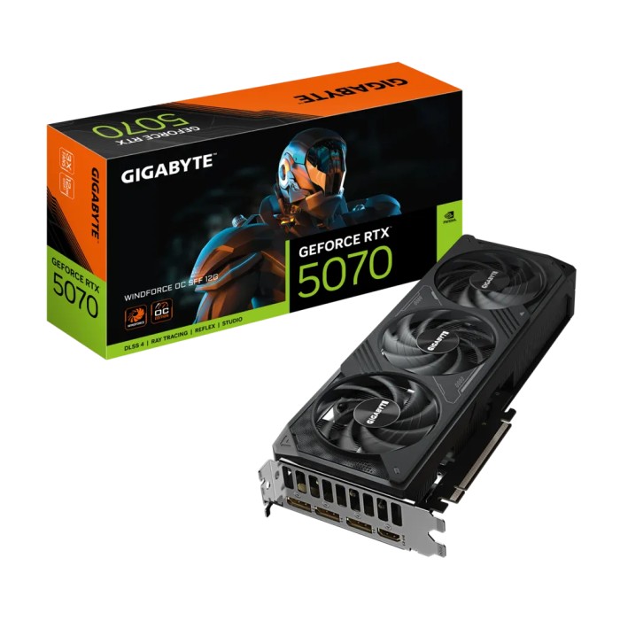 Gigabyte GeForce RTX 5070 WINDFORCE OC SFF 12G - CARTE GRAPHIQUE Gigabyte GeForce RTX 5070 WINDFORCE OC SFF 12G - CARTE GRAPHIQUE