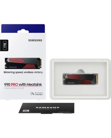 Samsung SSD 990 PRO M.2 PCIe NVMe 1 To avec dissipateur - SSD Samsung SSD 990 PRO M.2 PCIe NVMe 1 To avec dissipateur - SSD