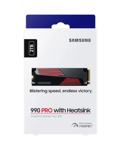 Samsung SSD 990 PRO M.2 PCIe NVMe 2To avec dissipateur - SSD Samsung SSD 990 PRO M.2 PCIe NVMe 2To avec dissipateur - SSD