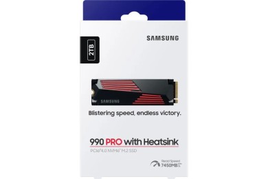 Samsung SSD 990 PRO M.2 PCIe NVMe 2To avec dissipateur - SSD Samsung SSD 990 PRO M.2 PCIe NVMe 2To avec dissipateur - SSD
