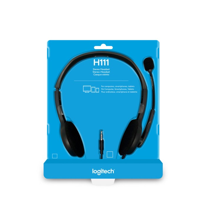 Logitech Stereo Headset H111 - Casque Logitech Stereo Headset H111 - Casque