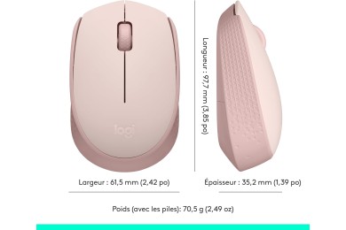 Logitech M171 Souris Sans Fil – Rose