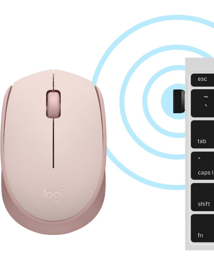 Logitech M171 Souris Sans Fil – Rose
