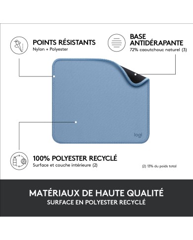 Logitech Mouse Pad Studio Series (Bleu Gris) - Tapis Souris