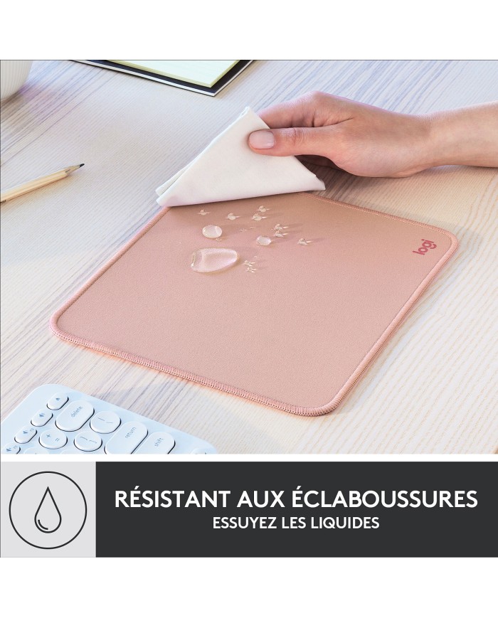 Logitech Mouse Pad Studio Series (Rose) - Tapis Souris