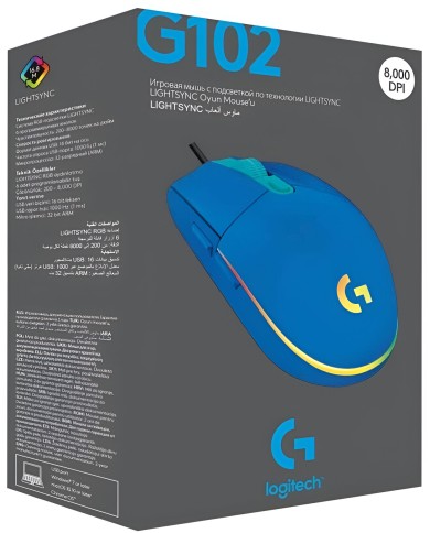 Logitech G102 Lightsync Blue - Souris