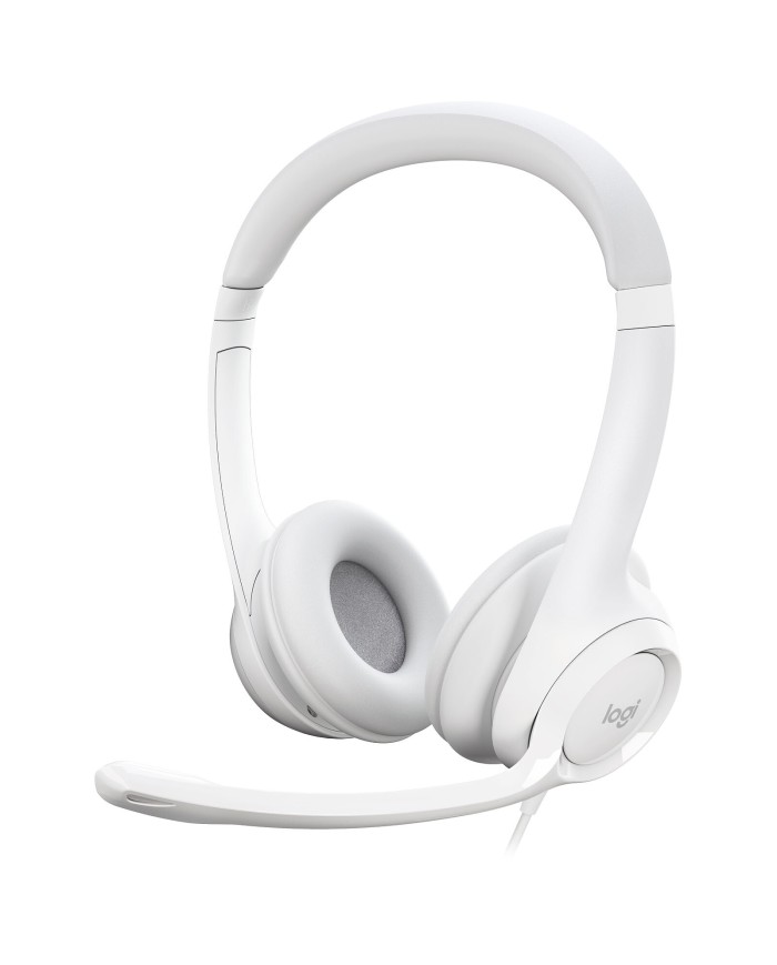 Logitech USB Headset H390 (Blanc Cassé) - Casque Logitech USB Headset H390 (Blanc Cassé) - Casque