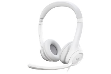 Logitech USB Headset H390 (Blanc Cassé) - Casque Logitech USB Headset H390 (Blanc Cassé) - Casque