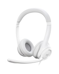 Logitech USB Headset H390 (Blanc Cassé) - Casque Logitech USB Headset H390 (Blanc Cassé) - Casque
