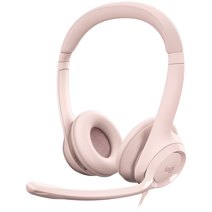 Logitech USB Headset H390 (Rose) - Micro-casque Logitech USB Headset H390 (Rose) - Micro-casque