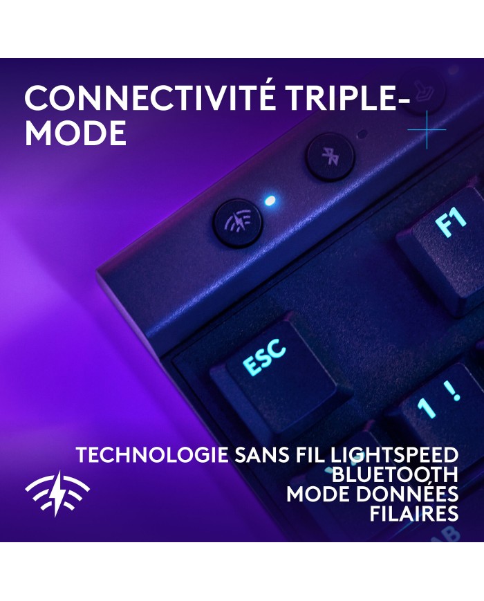 Logitech G G515 TKL Lightspeed Noir (Tactile Version) - Clavier PC