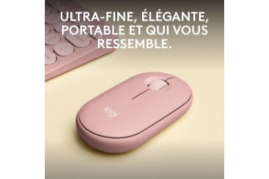 Logitech Pebble 2 M350s (Rose) - Souris