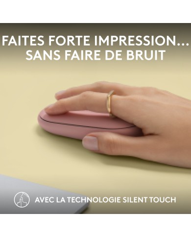 Logitech Pebble 2 M350s (Rose) - Souris