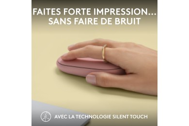 Logitech Pebble 2 M350s (Rose) - Souris