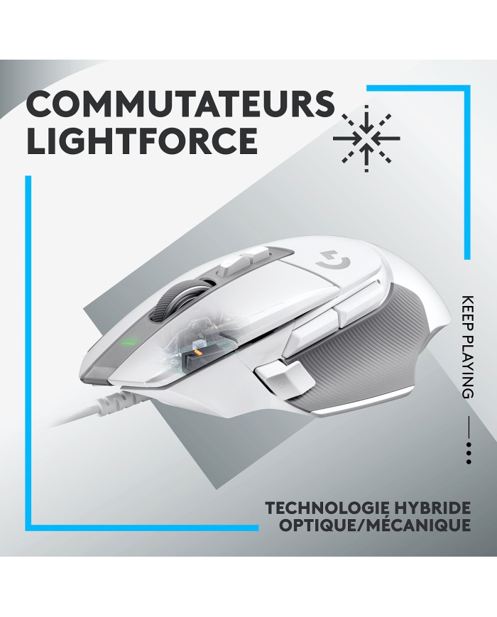 Logitech G502X Blanc - Souris
