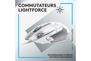 Logitech G502X Blanc - Souris