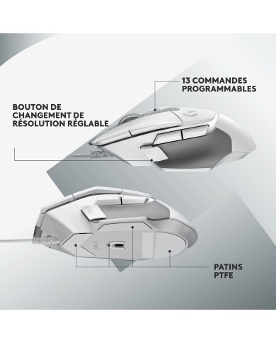 Logitech G502X Blanc - Souris
