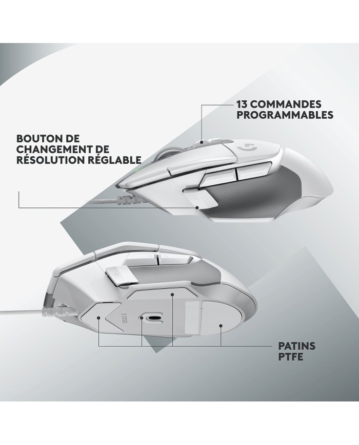 Logitech G502X Blanc - Souris