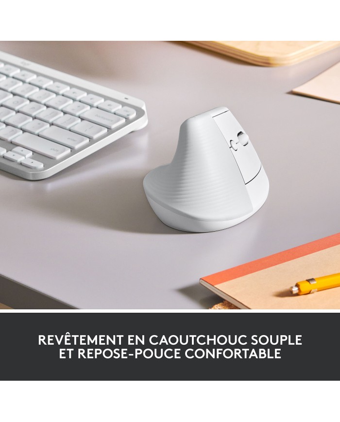 Logitech Lift (Blanc) - Souris