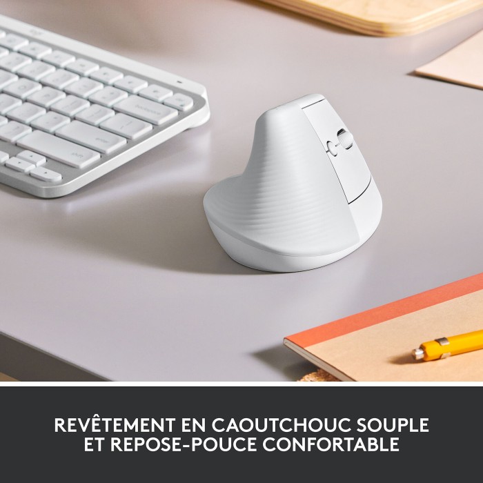 Logitech Lift (Blanc) - Souris
