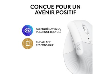 Logitech Lift (Blanc) - Souris