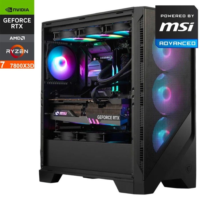 PC GAMER ULTRA 5 AMD Ryzen 7 7800X3D |MSI 5070|32GB DDR5|1TB SSD - Pc Gamer Casa