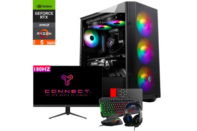 Pack PC Gamer Complet – Ryzen 5 5600, RTX 3060 12Go, Écran 27" 180Hz IPS, Clavier THE G-LAB ARGON-E Pack PC Gamer Complet – Ryzen 5 5600, RTX 3060 12Go, Écran 27" 180Hz IPS, Clavier THE G-LAB ARGON-E