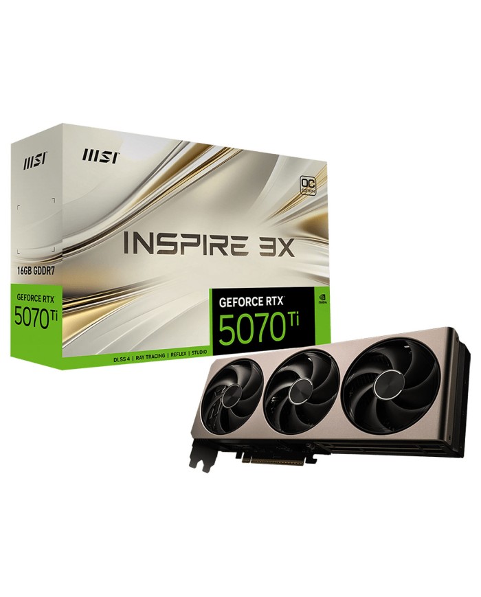 MSI GeForce RTX 5070 Ti 16G INSPIRE 3X OC - Carte Graphique
