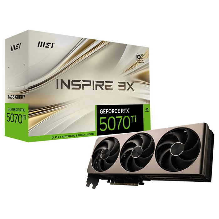 MSI GeForce RTX 5070 Ti 16G INSPIRE 3X OC - Carte Graphique MSI GeForce RTX 5070 Ti 16G INSPIRE 3X OC - Carte Graphique