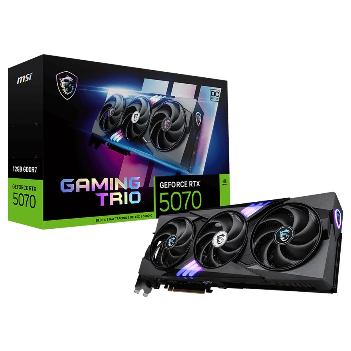 MSI GeForce RTX 5070 12G GAMING TRIO OC - Carte Graphique MSI GeForce RTX 5070 12G GAMING TRIO OC - Carte Graphique