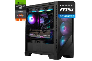 PC Gamer POWERED BY MSI ADVANCED Ryzen 5 5600|16GB|512GB SSD|RTX4060. - PC GAMER MAROC