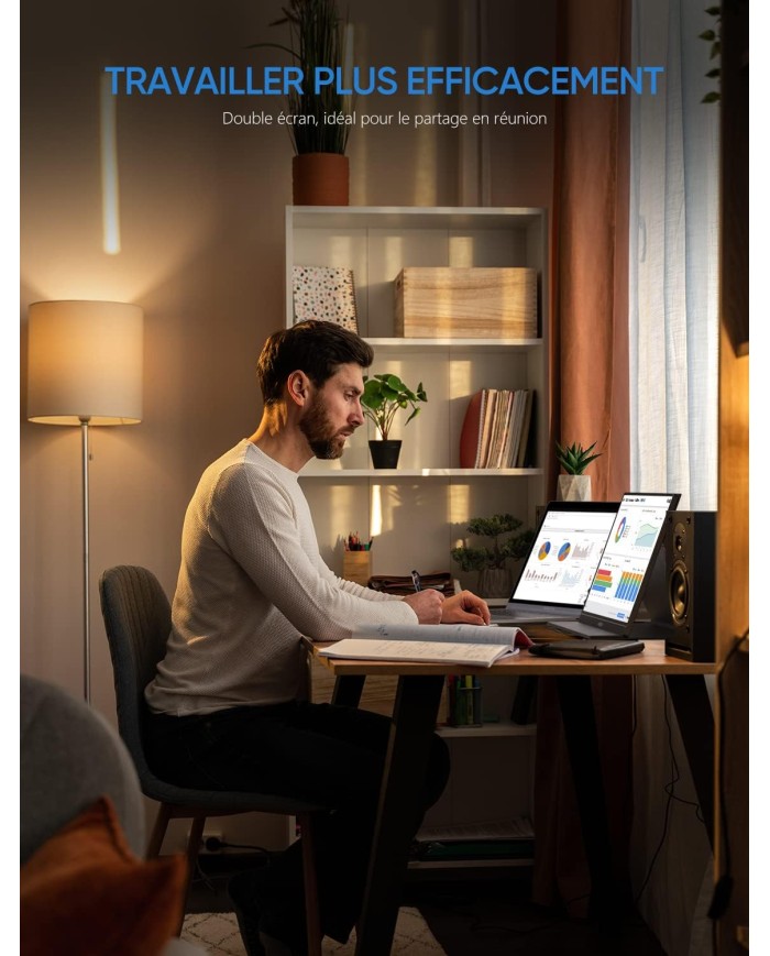 ARZOPA S1 TABLE– Moniteur Portable 15,6" FHD IPS