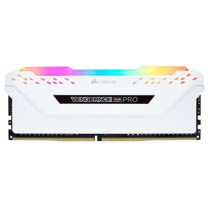 Corsair Vengeance RGB PRO Series 32 Go (4x 8 Go) DDR4 3200 MHz CL16 Blanc - RAM PC