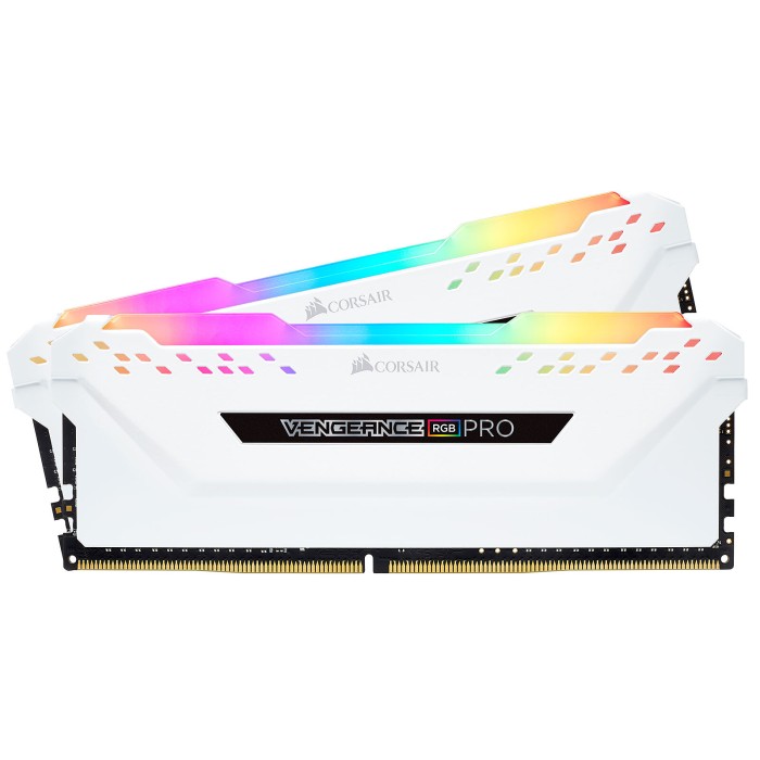 Corsair Vengeance RGB PRO Series 32 Go (4x 8 Go) DDR4 3200 MHz CL16 Blanc - RAM PC