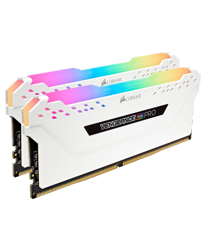 Corsair Vengeance RGB PRO Series 32 Go (4x 8 Go) DDR4 3200 MHz CL16 Blanc - RAM PC