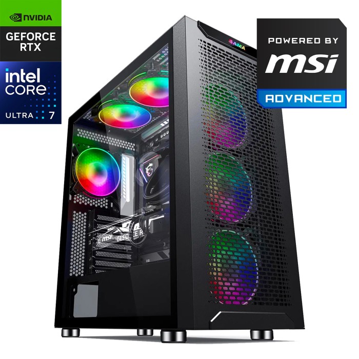 PC Gamer Intel Ultra 7 265KF RTX 5070 Ti 32GB DDR5 2TB NVMe - Powered by MSI - Maroc PC Gamer Intel Ultra 7 265KF RTX 5070 Ti 32GB DDR5 2TB NVMe - Powered by MSI - Maroc