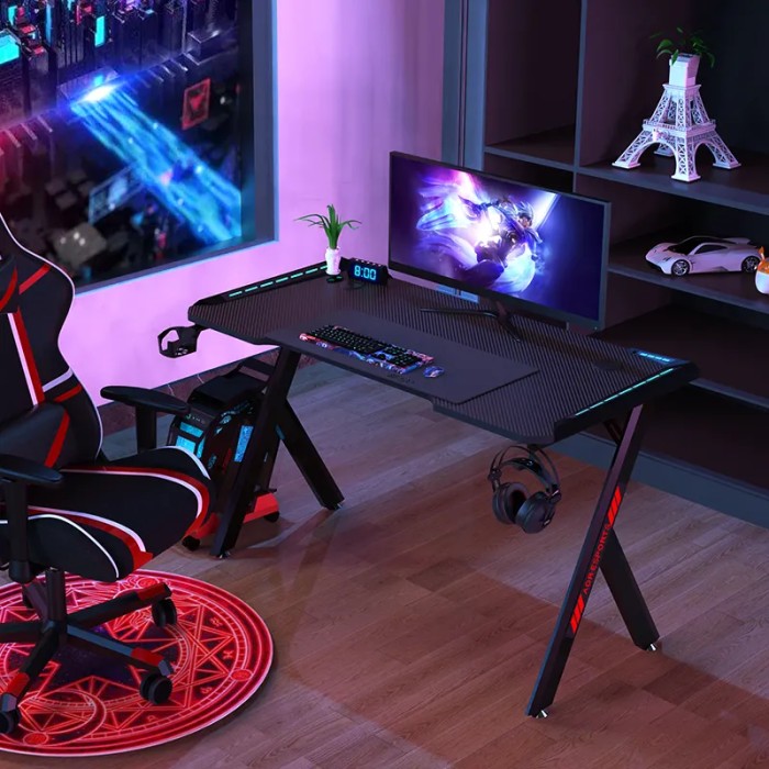 Table Gamer RGB Design Z Aor Esports. - Bureau Pc Ergonomique Maroc Table Gamer RGB Design Z Aor Esports. - Bureau Pc Ergonomique Maroc