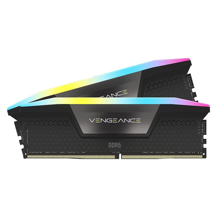 Corsair Vengeance RGB DDR5 32 Go (2 x 16 Go) 5200 MHz CL40 - Noir .- Pc Gamer CASA Corsair Vengeance RGB DDR5 32 Go (2 x 16 Go) 5200 MHz CL40 - Noir .- Pc Gamer CASA
