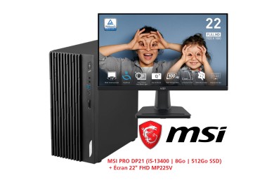 MSI Pro DP21 13M-491EU I5-13400 8G 512 SSD - PC de bureau
