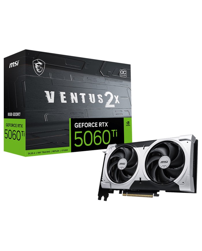 MSI GeForce RTX 5060 Ti 8G VENTUS 2X OC PLUS - Carte Graphique