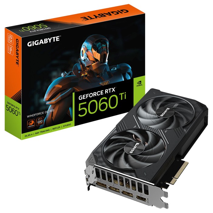 Gigabyte GeForce RTX 5060 Ti WINDFORCE OC 16G - Carte Graphique Gigabyte GeForce RTX 5060 Ti WINDFORCE OC 16G - Carte Graphique