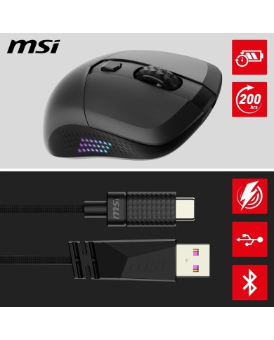 MSI VERSA 300 ELITE WIRELESS - Souris gaming MSI