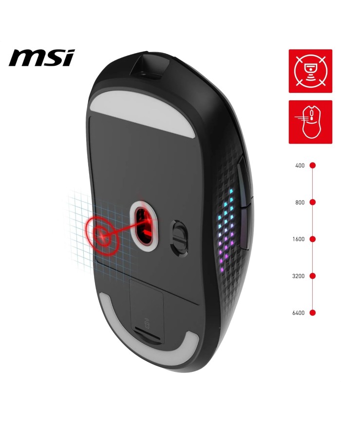 MSI VERSA 300 ELITE WIRELESS - Souris gaming MSI